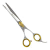 Left Handed Gold Touch 6.5 Inch Curved Professional Pet Grooming Scissors