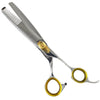 Left Handed Gold Touch Pet Shears, 6.5" 42-Tooth Professional Dog Thinning Scissors