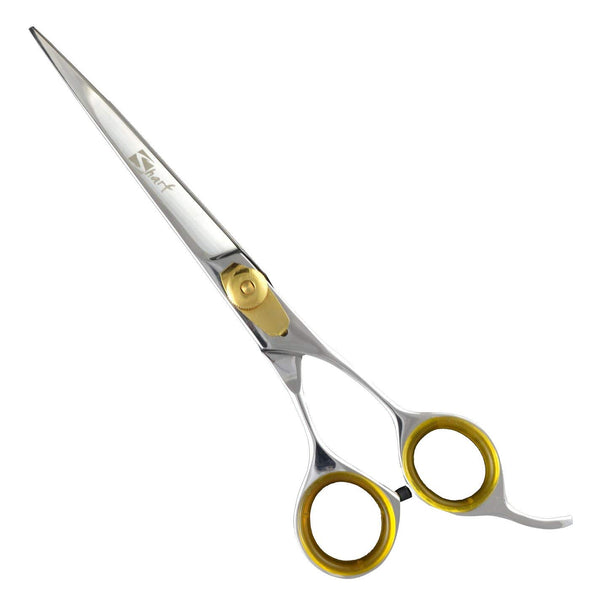 Left Handed Gold Touch 6.5 Inch Straight Professional leftie Pet Grooming Scissors