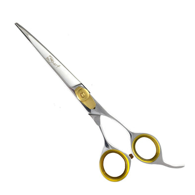 Left Handed Gold Touch 6.5 Inch Curved Professional Pet Grooming Scissors