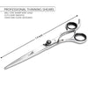 Onyx Grooming, 7.5 Inch Convex Edge Straight Scissors
