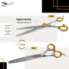 Gold Touch Grooming, 7 Inch, 46-Tooth, Slim Tip Thinning Shears