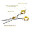 Gold Touch Barber, 5.75 Inch Straight Scissors