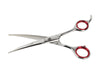 Red Series Kit, 7.5 inch Straight Scissors, 7.5 inch Curved Scissors and 6.5 inch, 42-Tooth Thinning Shears